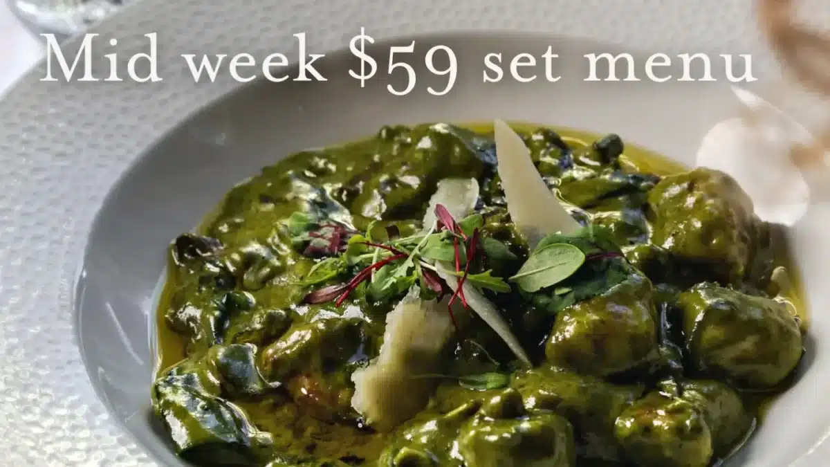 Mid Week $59 Set Menu